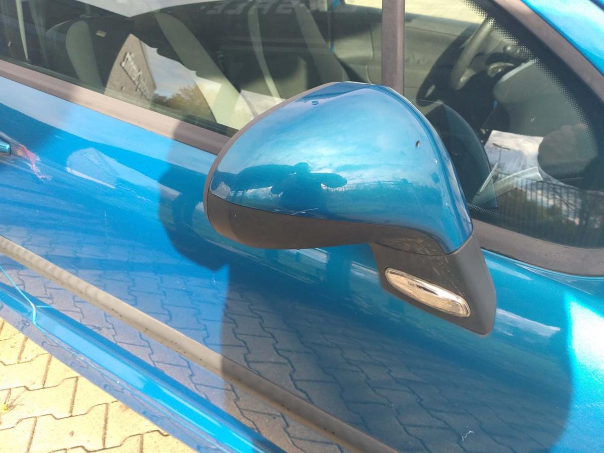 Peugeot 207 original Außenspiegel rechts elektrisch verstellbar KMU Blaumetallic Bj.2008